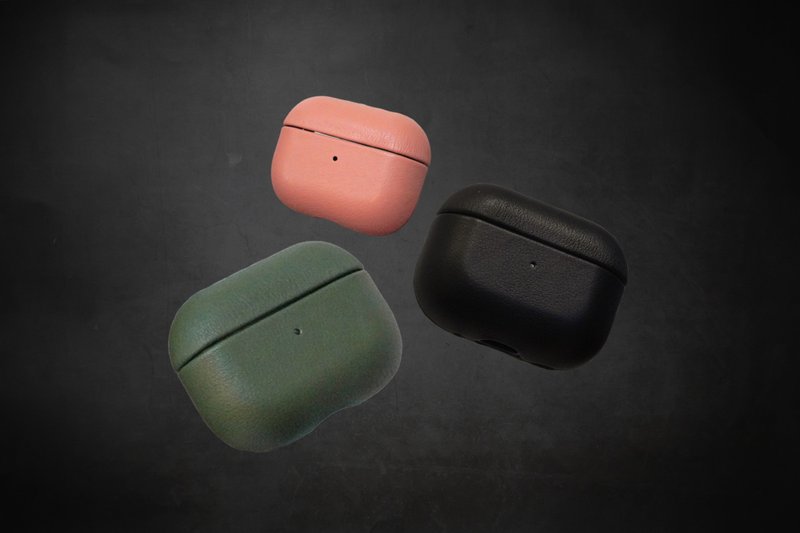 Airpods皮革保护壳 烫金定制化 Pro3/Pro2/Pro/3代/4代 - 耳机收纳 - 真皮 多色