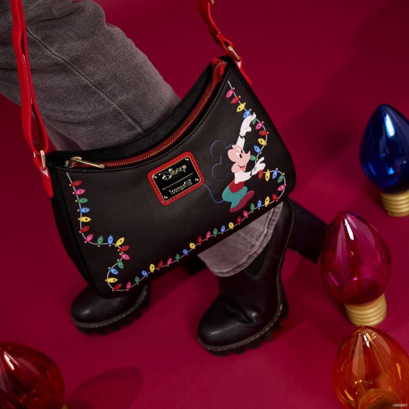 Loungefly 迪士尼米奇与好友灯泡斜孭袋 - 侧背包/斜挎包 - 人造皮革 