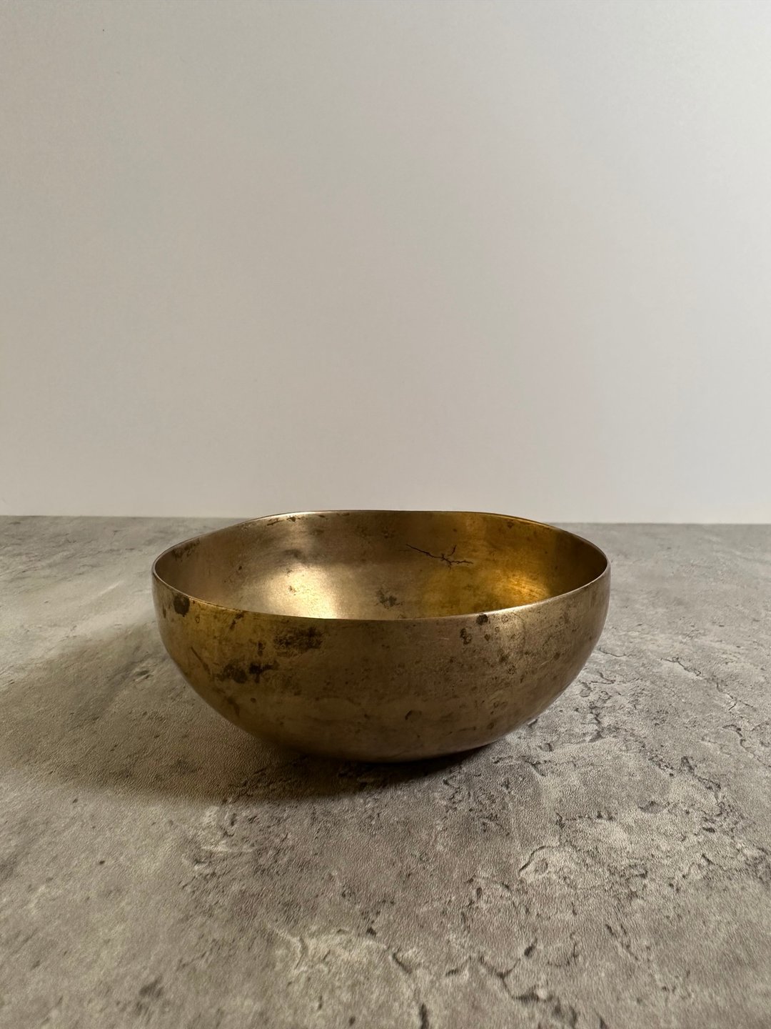 古董Jambati小钵轻盈 声音低沉悠长 放松减压 静心 Singing bowl - 其他 - 其他金属 