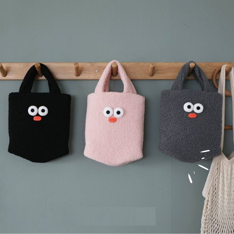 Romane Brunch brother 早午餐兄弟 造型毛绒手提袋 - 手提包/手提袋 - 聚酯纤维 