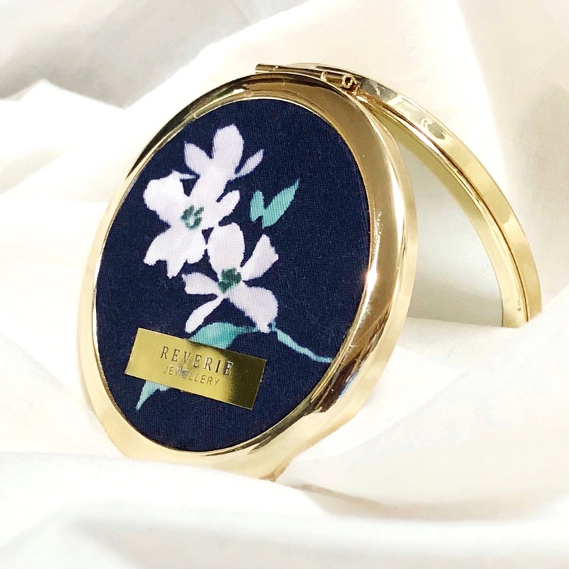 布制Fabric Fabric系列镜盒 - 彩妆刷具/镜子/梳子 - 棉．麻 蓝色