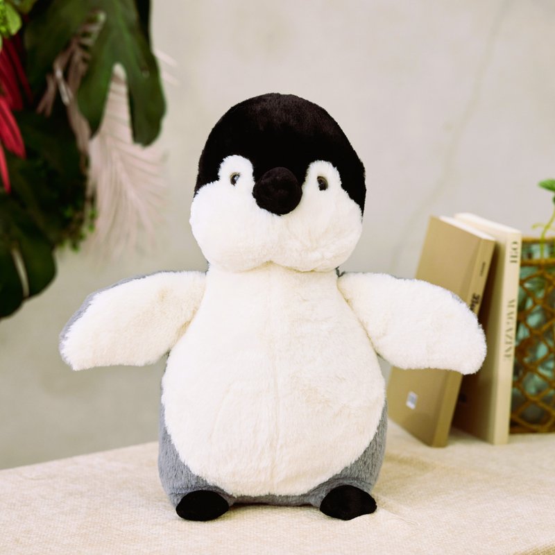 CANDY BEAR HAPPY 大企鹅 35 x 30 cm - 玩偶/公仔 - 聚酯纤维 灰色