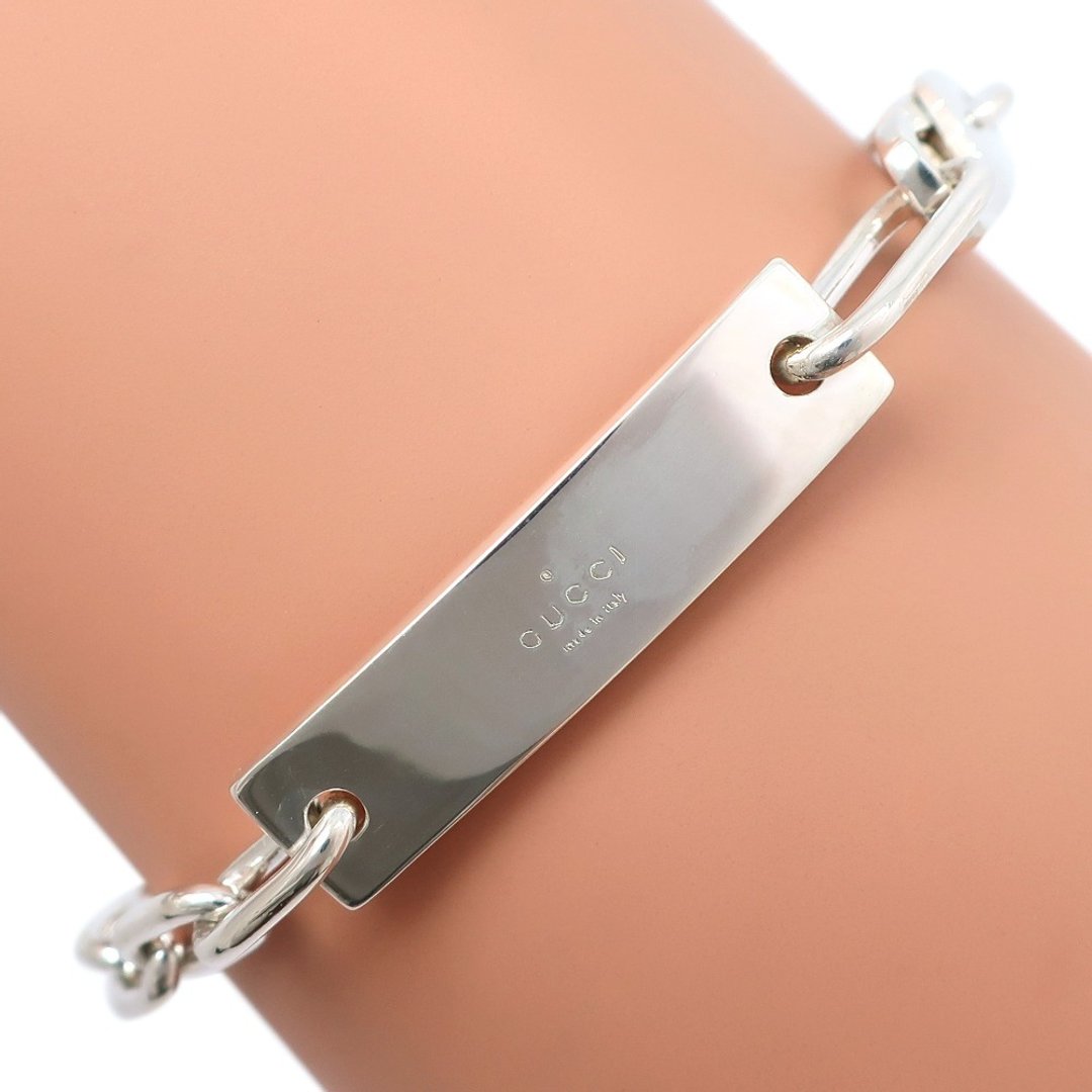[日本直送] Gucci 标志牌手链 925银约 19.8g 男女通用 [二手] - 手链/手环 - 银 银色
