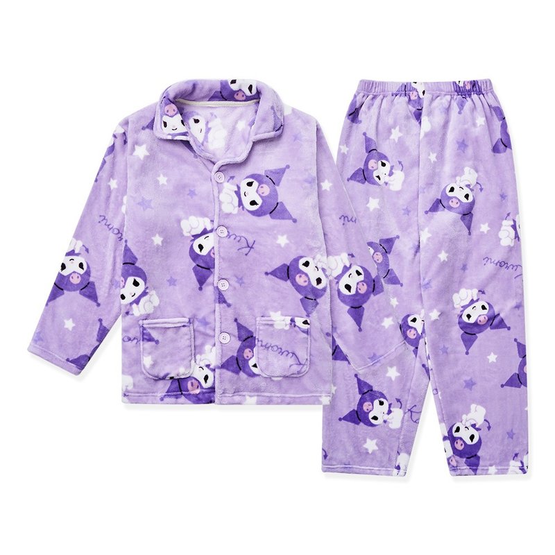 三丽鸥酷洛米女款长袖睡衣 家居服套装 珊瑚绒睡衣【ONEDER旺达】 - 居家服/睡衣 - 聚酯纤维 