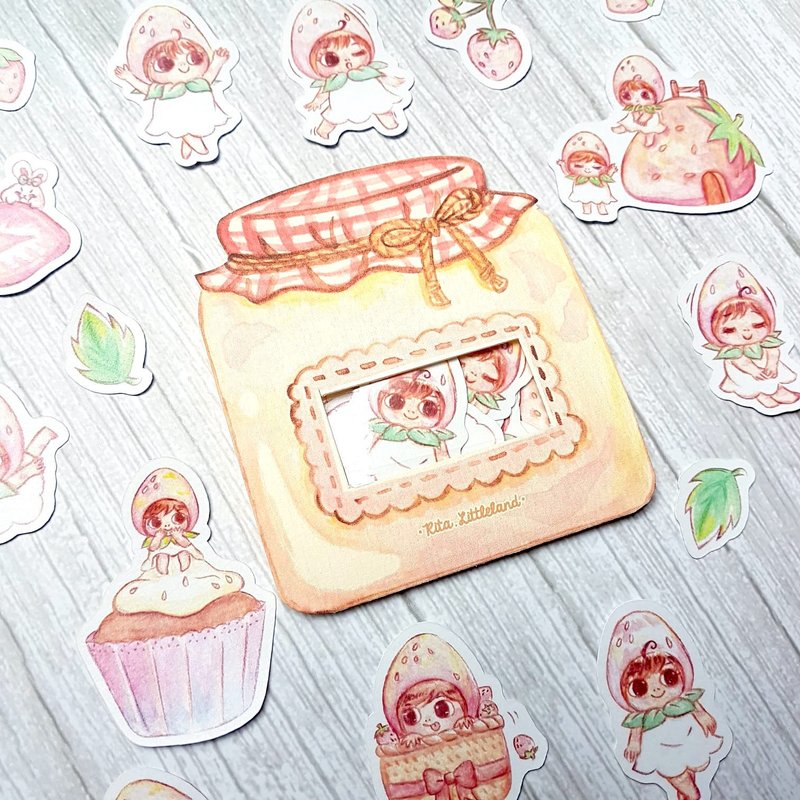 Strawberry Fairy 贴纸组 - 贴纸 - 纸 粉红色