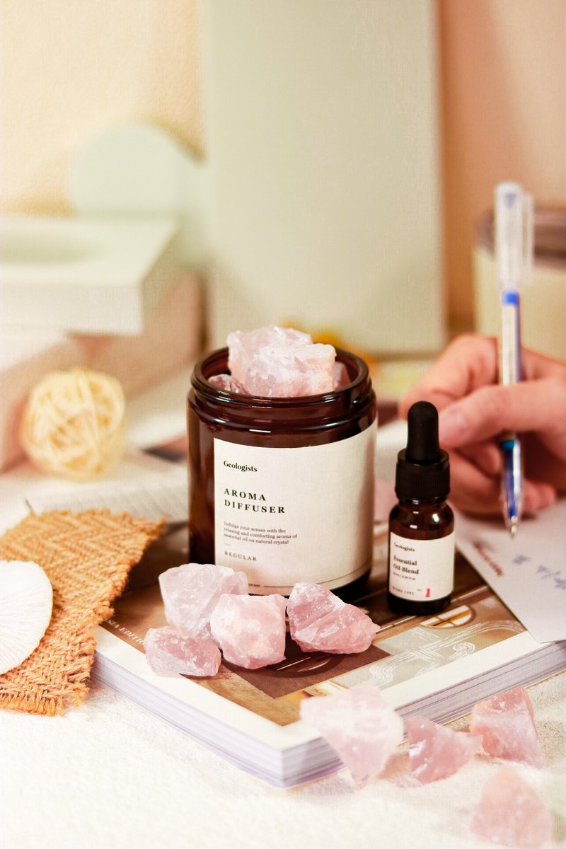 粉水晶 水晶扩香器  | 开运小物 - 香薰/精油/线香 - 水晶 