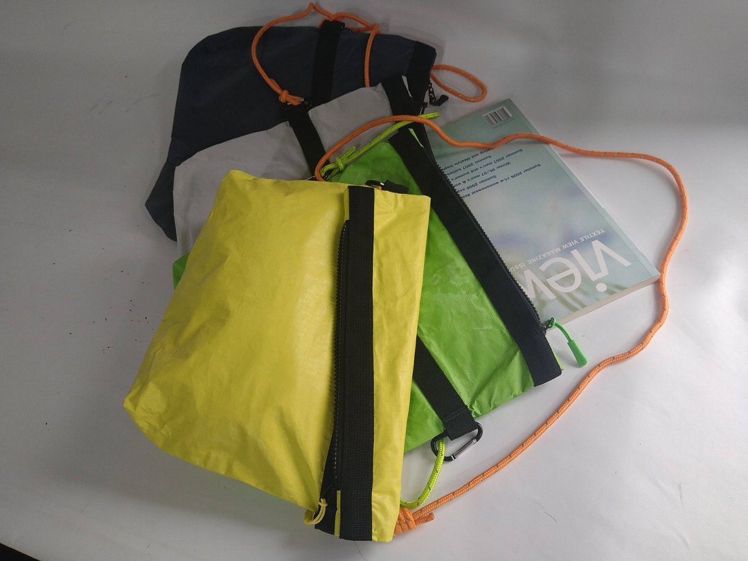 环保 Tyvek 杜邦纸 时尚 新奇独特 防水透气 强轫质轻 折叠包 - 侧背包/斜挎包 - 环保材料 黄色