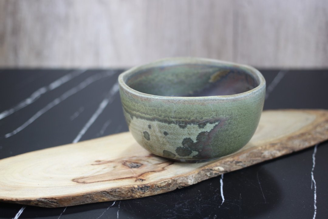 【沐春生活】七日柴烧 茶碗 抹茶碗 天然落灰 名家叶敏祥手作 - 茶具/茶杯 - 瓷 