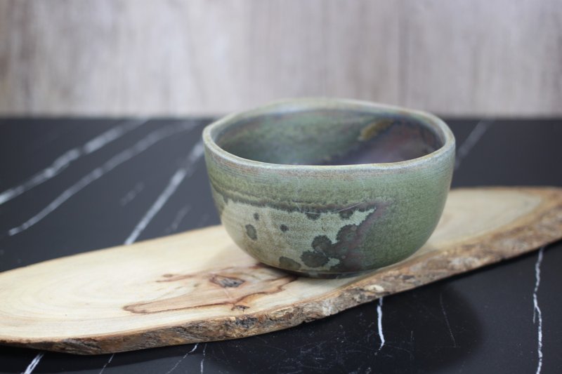 【沐春生活】七日柴烧 茶碗 抹茶碗 天然落灰 名家叶敏祥手作 - 茶具/茶杯 - 瓷 