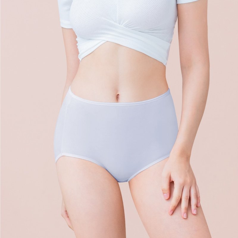 【台湾制】丝蛋白高腰包臀内裤 L-Q(2XL) 灰 2189-61 可兰霓Clany - 女士内衣裤 - 其他材质 