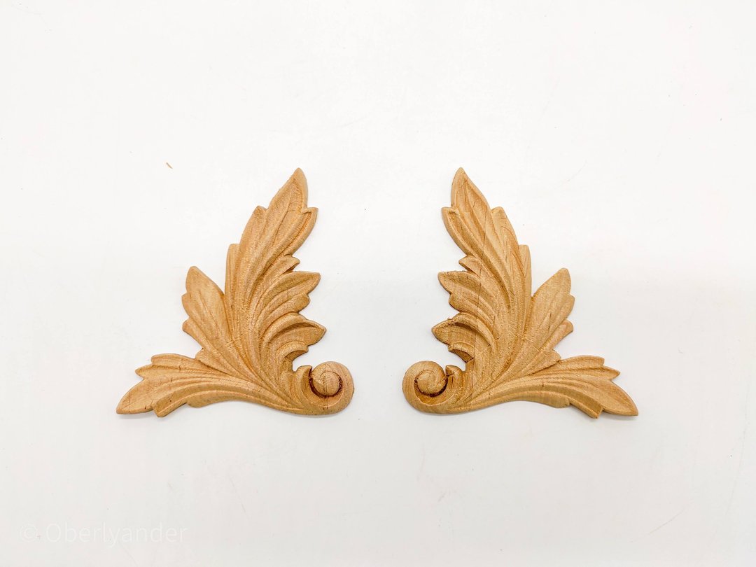 Shabby Chic French corners, Wall ornament, Wood Appliques, Onlay furniture - 木工/竹艺/纸艺 - 木头 咖啡色