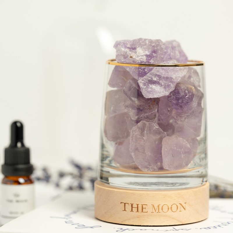 *新礼盒包装*THE MOON 紫水晶扩香灯 // 智慧X灵感 - 香薰/精油/线香 - 水晶 紫色