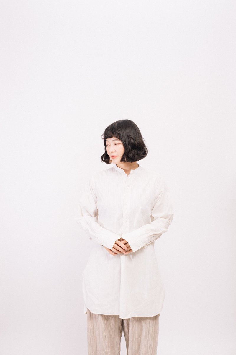 欧洲长版衬衫.European Pullover.古着【初恋贩卖所】Vintage. - 女装衬衫 - 棉 