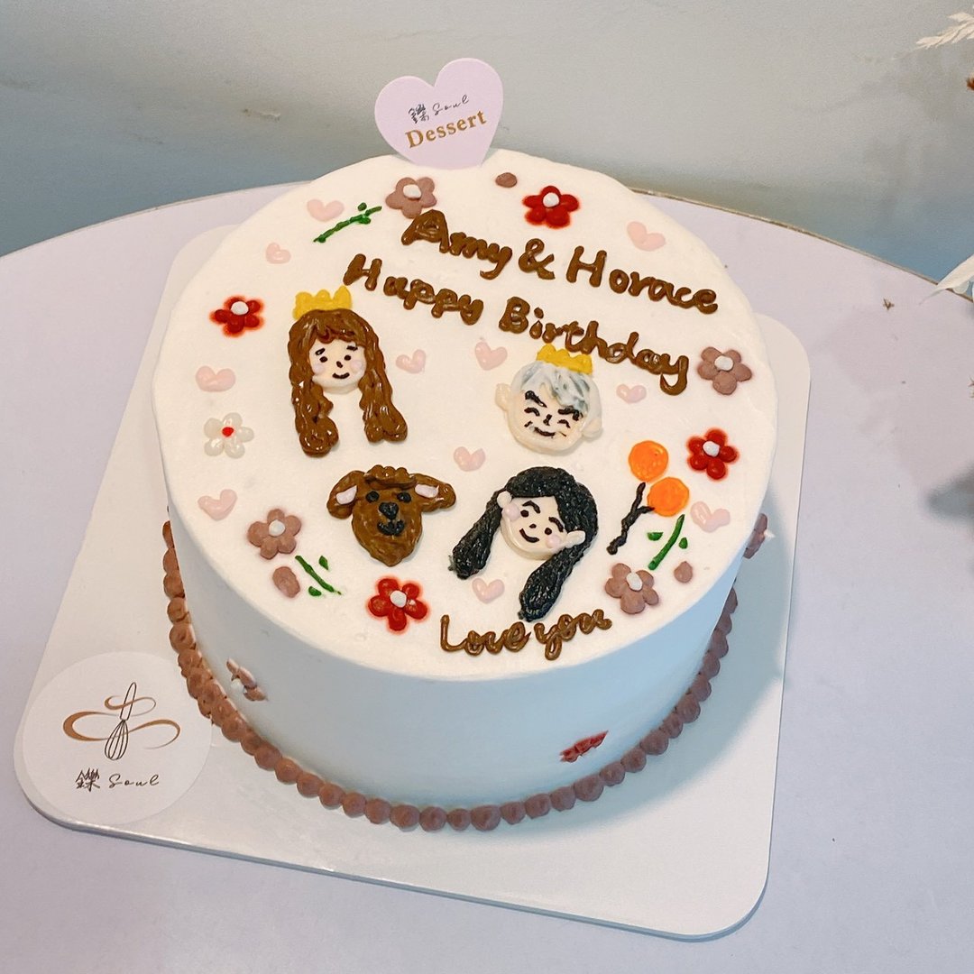 一家人生日蛋糕 绘图蛋糕 定制化蛋糕 生日蛋糕 铄甜点 纪念日 - 蛋糕/甜点 - 新鲜食材 