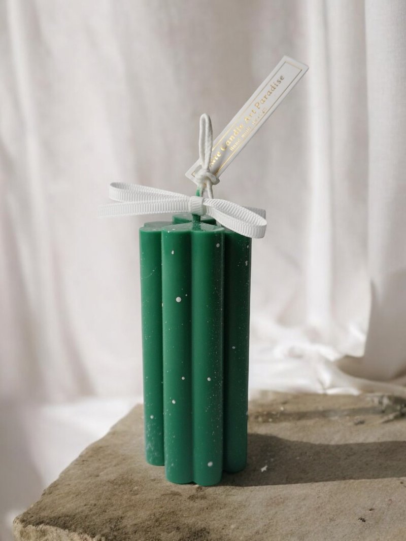 知性幸运草香氛蜡烛 带来幸运的香氛蜡烛130g - 蜡烛/烛台 - 蜡 绿色