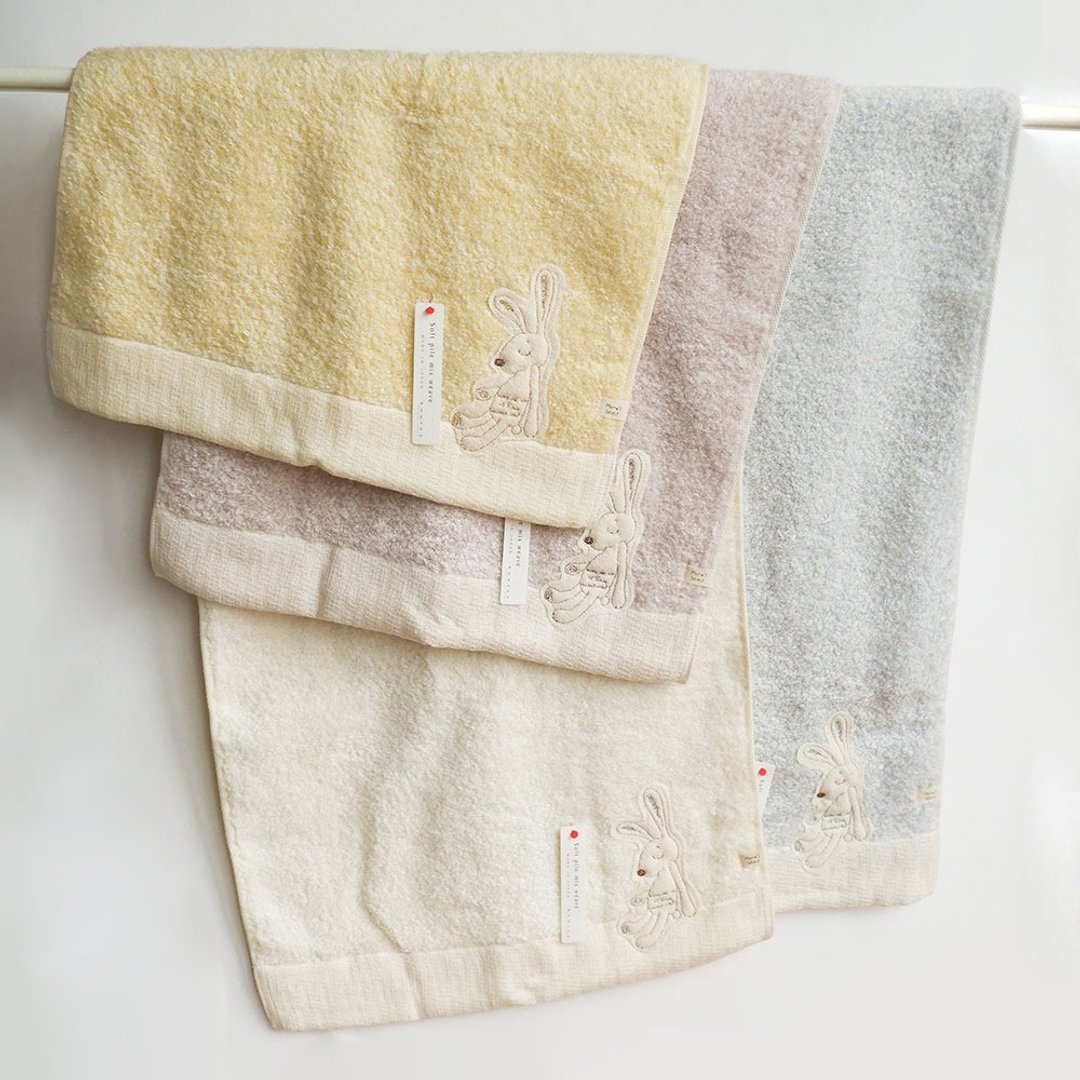 【kontex】今治Chouette系列长毛巾 -兔子 (80x34cm) 日本制 毛巾 - 其他 - 棉 多色