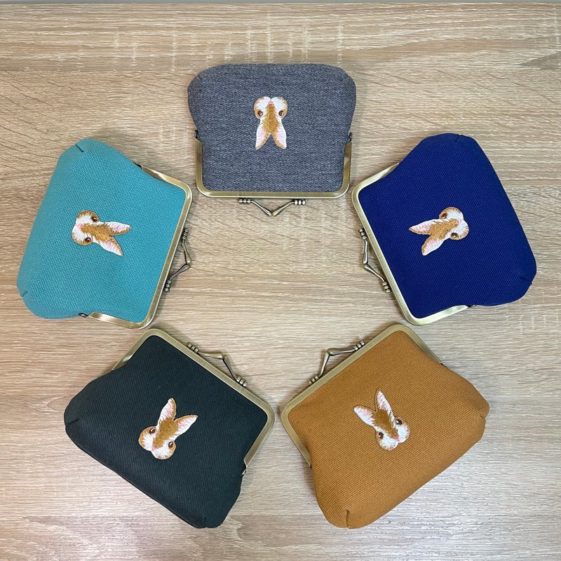 萌兔 口金包/ 钱包/ 收纳包 - 零钱包 - 棉．麻 多色