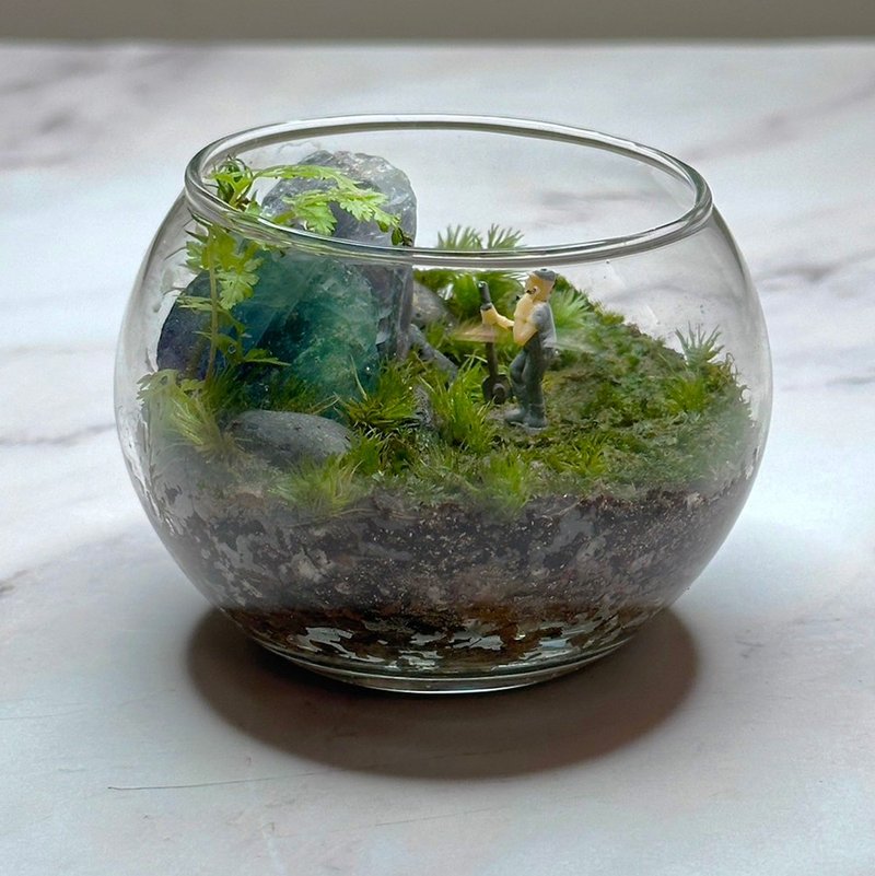 迷你掌上型手工微景观生态盆 – 矿脉奇缘 - 植栽/盆栽 - 植物．花 