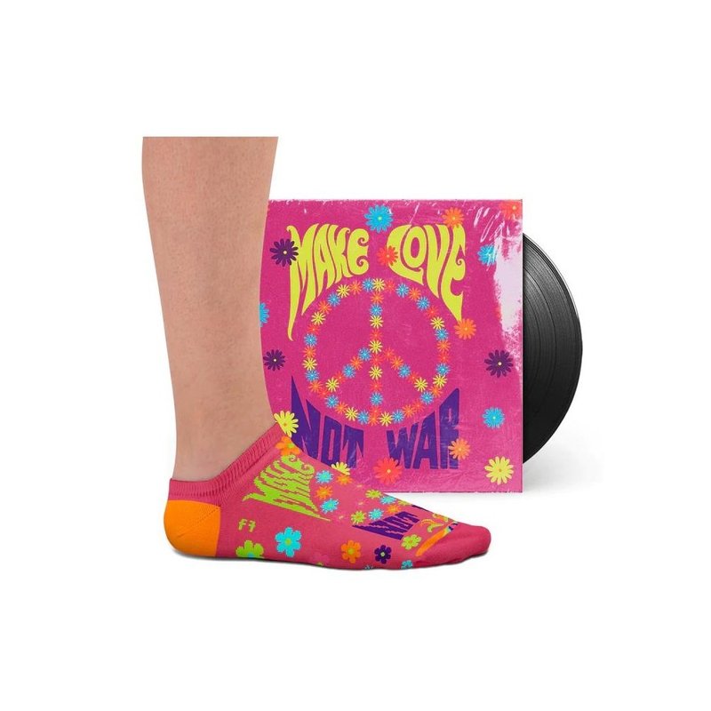 【葡萄牙进口】Peace & Love Socks 船型袜 男袜 女袜 - 袜子 - 棉．麻 粉红色