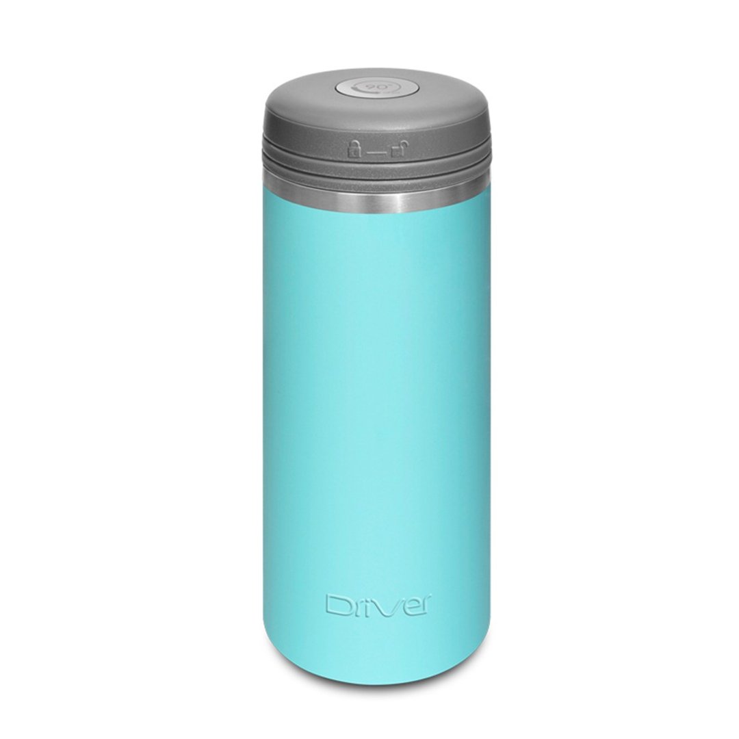 【定制化礼物】Driver │ 90Do轻陶瓷保温瓶 350ml－嫩蓝 - 保温瓶/保温杯 - 陶 蓝色