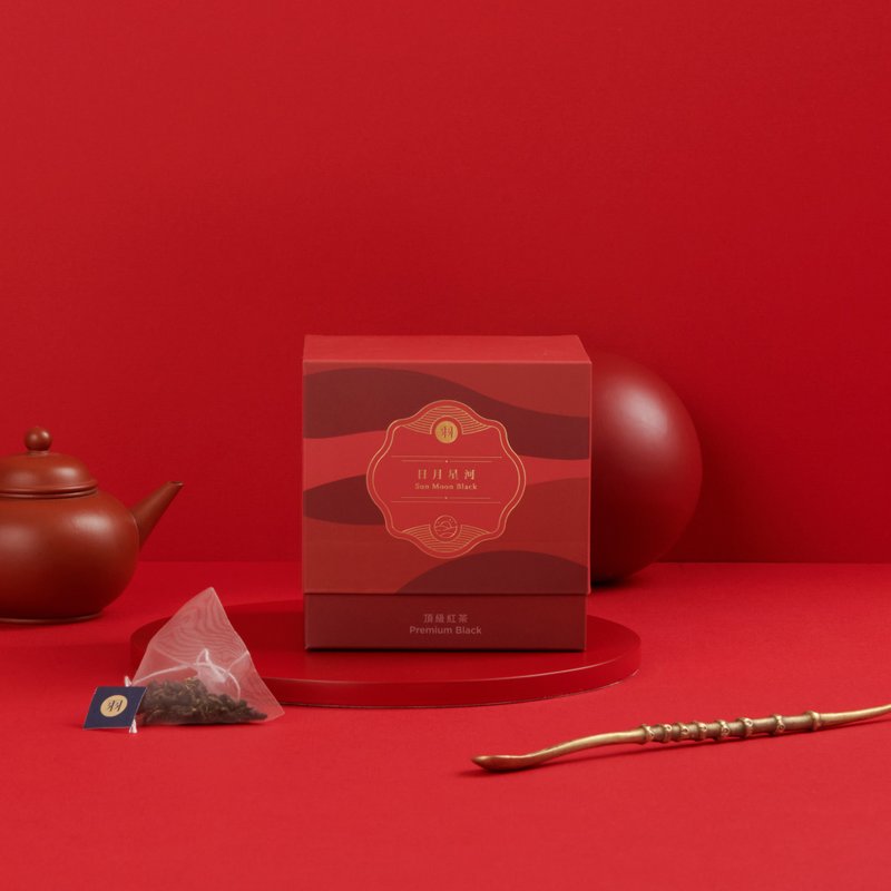【得奖2星茶品】羽曦堂-日月星河(顶级日月潭红茶)原叶茶包 15入 - 茶 - 新鲜食材 红色