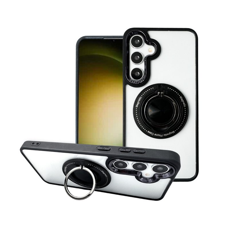 CASE SHOP Samsung S24+ 360度磁吸站立保护壳-黑 - 手机壳/手机套 - 塑料 黑色