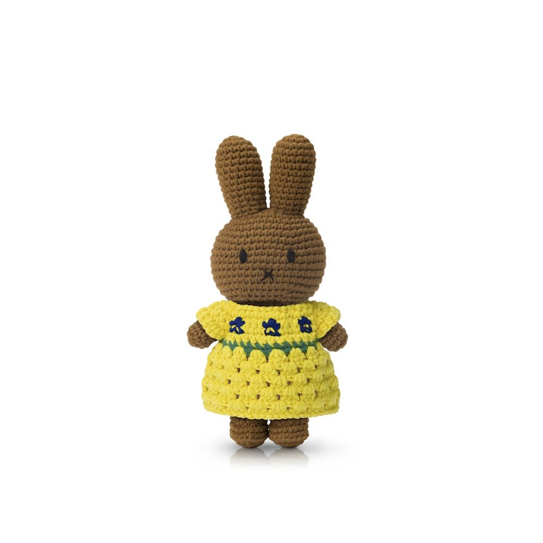 荷兰Miffy米飞兔【melanie&梵谷鸢尾花洋装】纯棉手工钩针娃娃 - 玩偶/公仔 - 棉．麻 