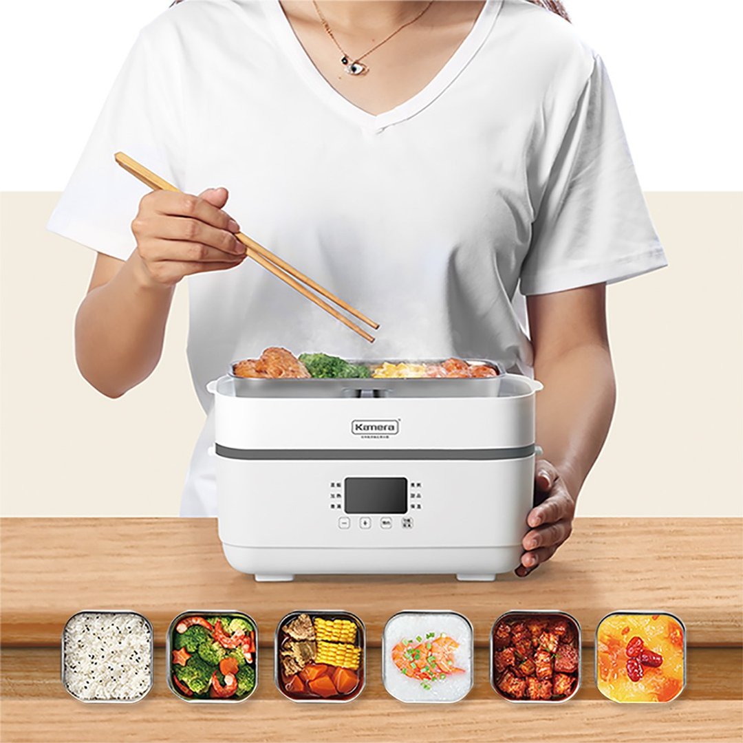 HD-2140【行动厨房】时尚蒸煮饭盒 带着走的便当盒 - 其他家具 - 其他材质 白色