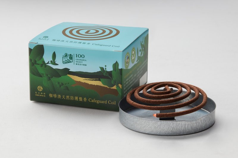 【长日咖啡】咖啡渣天然防护盘香 28 片装 - 香薰/精油/线香 - 其他材质 