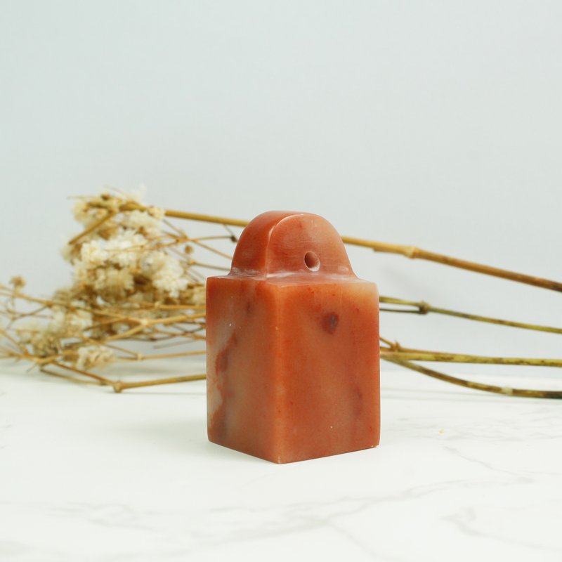 客制化手工印章|老撾石 -1.9x1.9 CM|手工篆刻印章 - 印章/印台 - 石头 