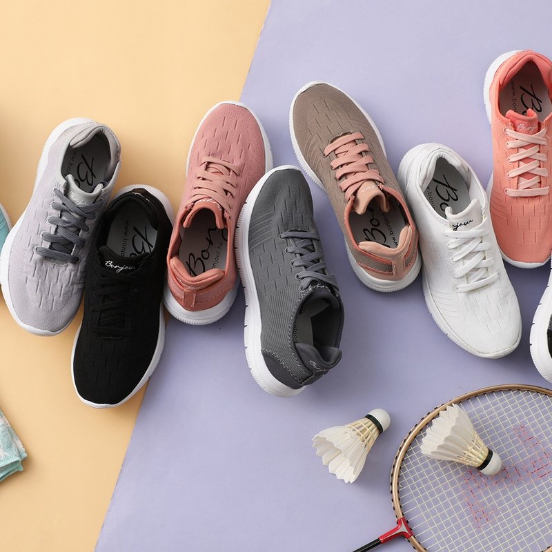 无重力145g超轻量凉感袜套运动休闲鞋Sneakers - 女款运动鞋/球鞋 - 其他人造纤维 多色