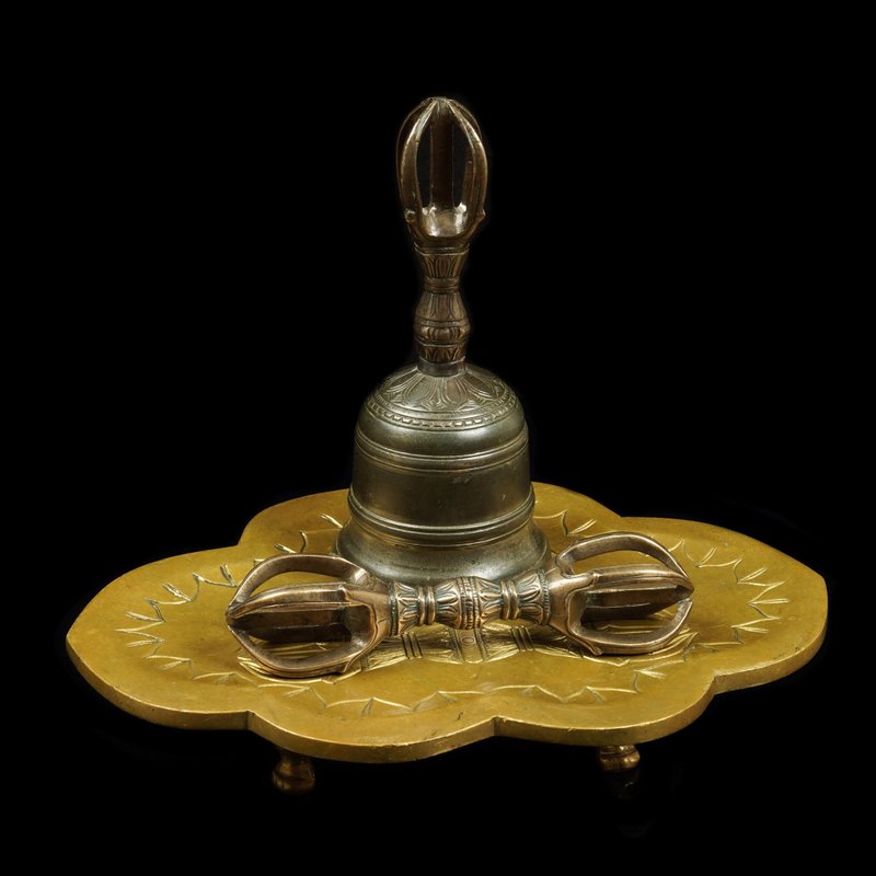 日本17-19世纪东密法器-五股金刚杵.金刚铃.金刚盘 - 其他 - 其他材质 