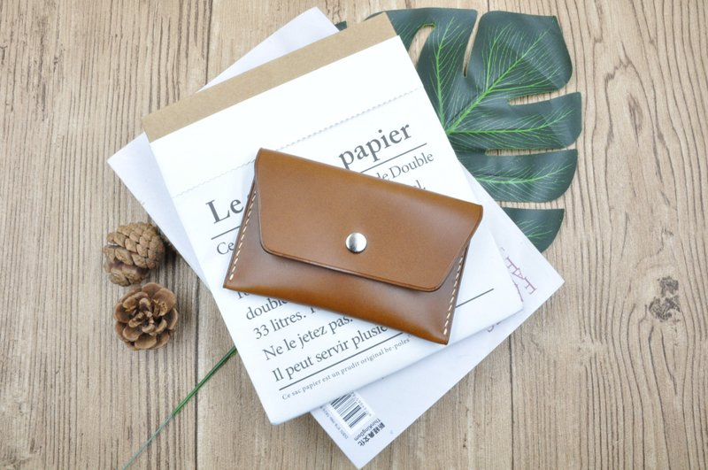 轻薄名片夹∣意大利 真皮 Buttero顶级植鞣革∣手工缝制∣定制化 - 名片夹/名片盒 - 真皮 