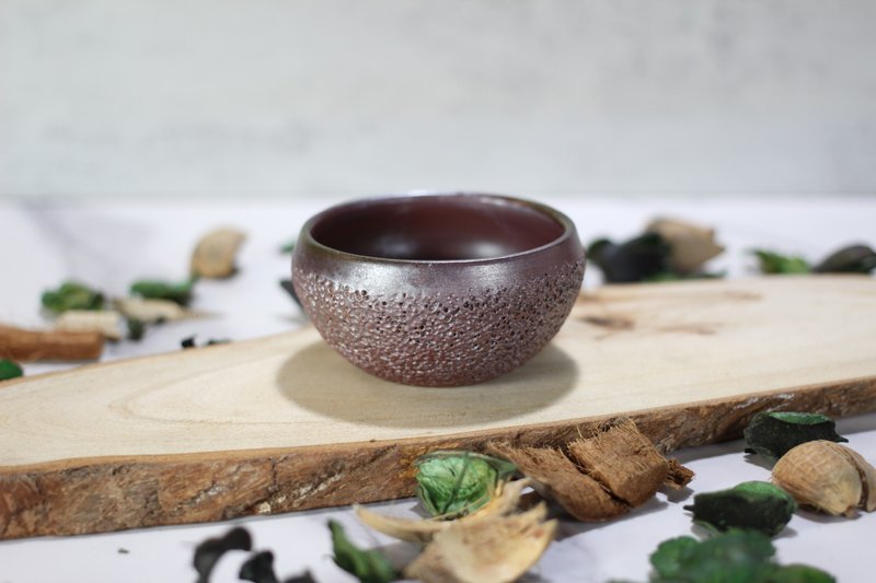 【送礼好物】100ml 柴烧 天然落灰 手拉坯茶杯 莺歌叶敏祥作 - 茶具/茶杯 - 瓷 