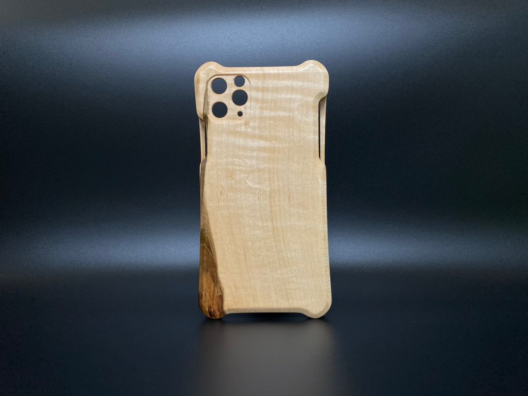 WKidea iPhone 11 系列木壳_虎纹枫木 - 手机壳/手机套 - 木头 金色