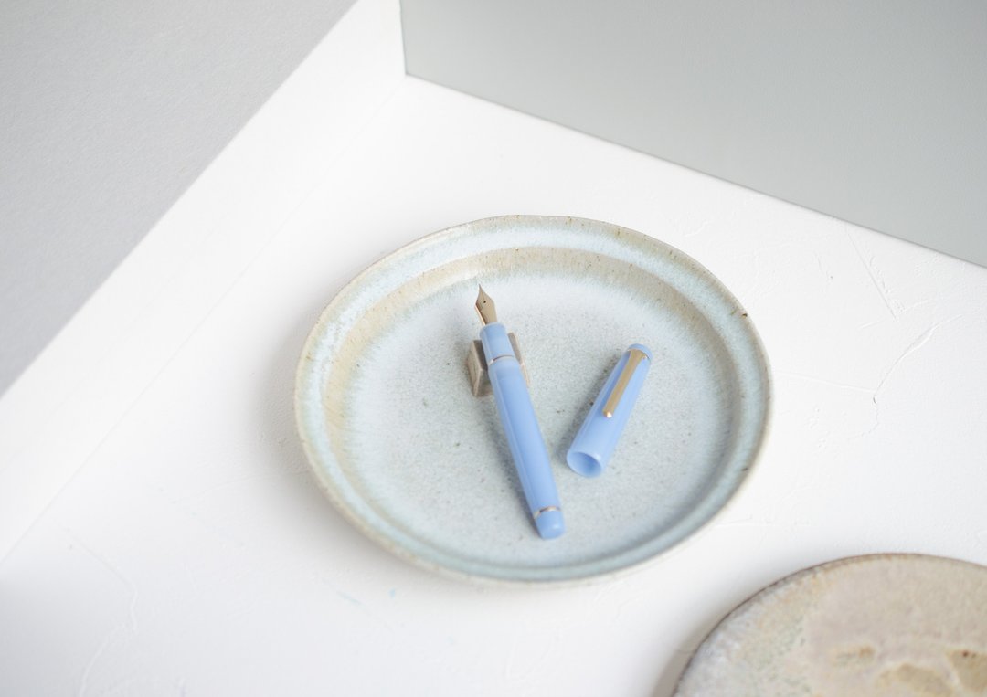Kyoto sound fountain pen thin lapis lazuli - 钢笔 - 塑料 