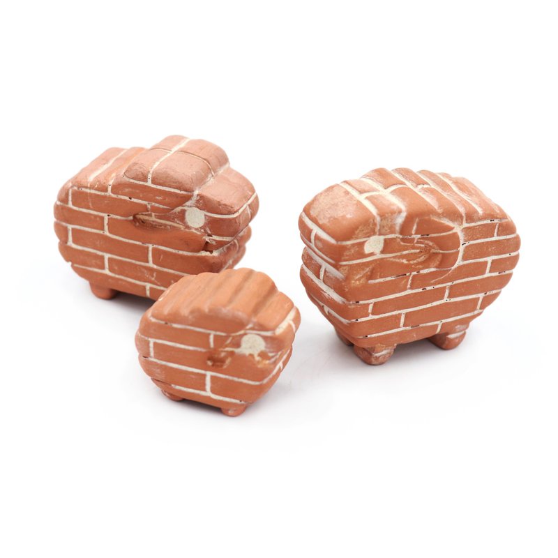 羊全家福 砖制动物公仔 - 玩偶/公仔 - 其他材质 