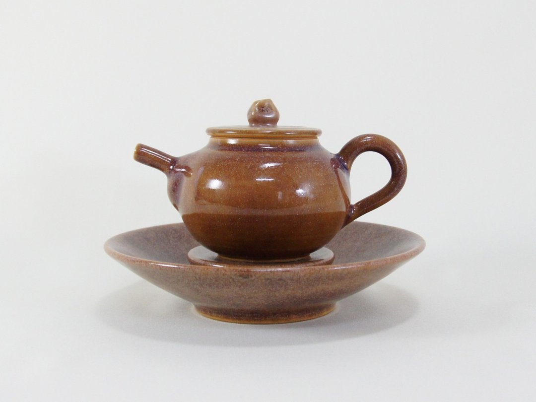星空紫茶壶-容量约290ml - 茶具/茶杯 - 陶 紫色