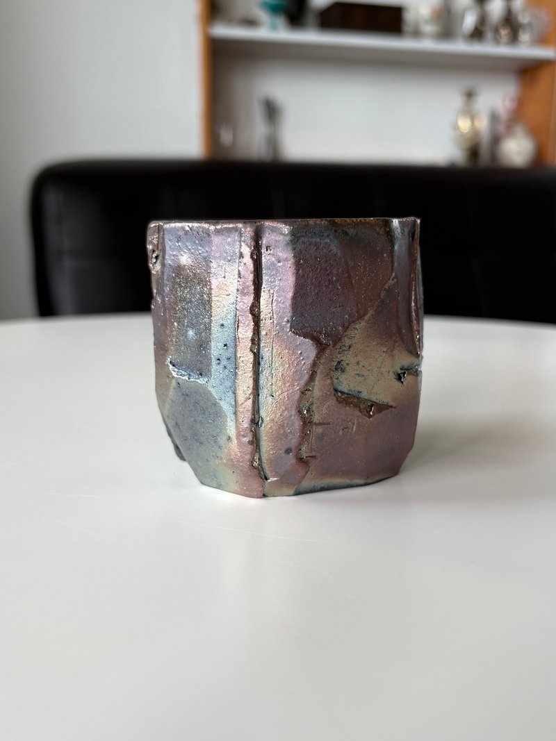 纯粹制陶 - 柴烧 原矿切削杯 - 茶具/茶杯 - 陶 