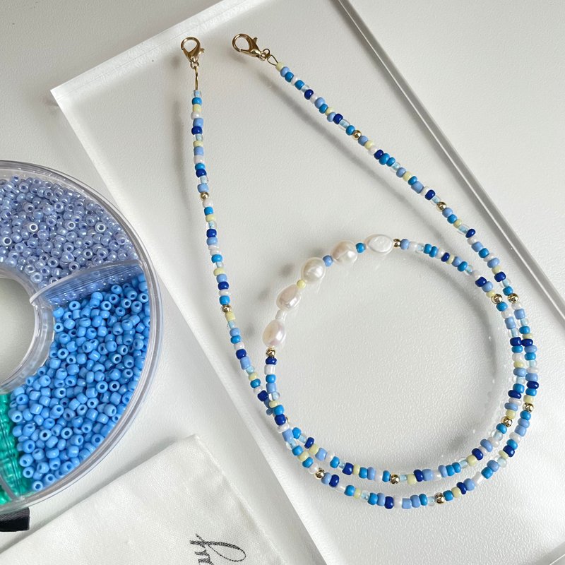 Signature glasses and mask chain - 口罩 鏈, 口罩 繩 - 口罩 - 珍珠 多色