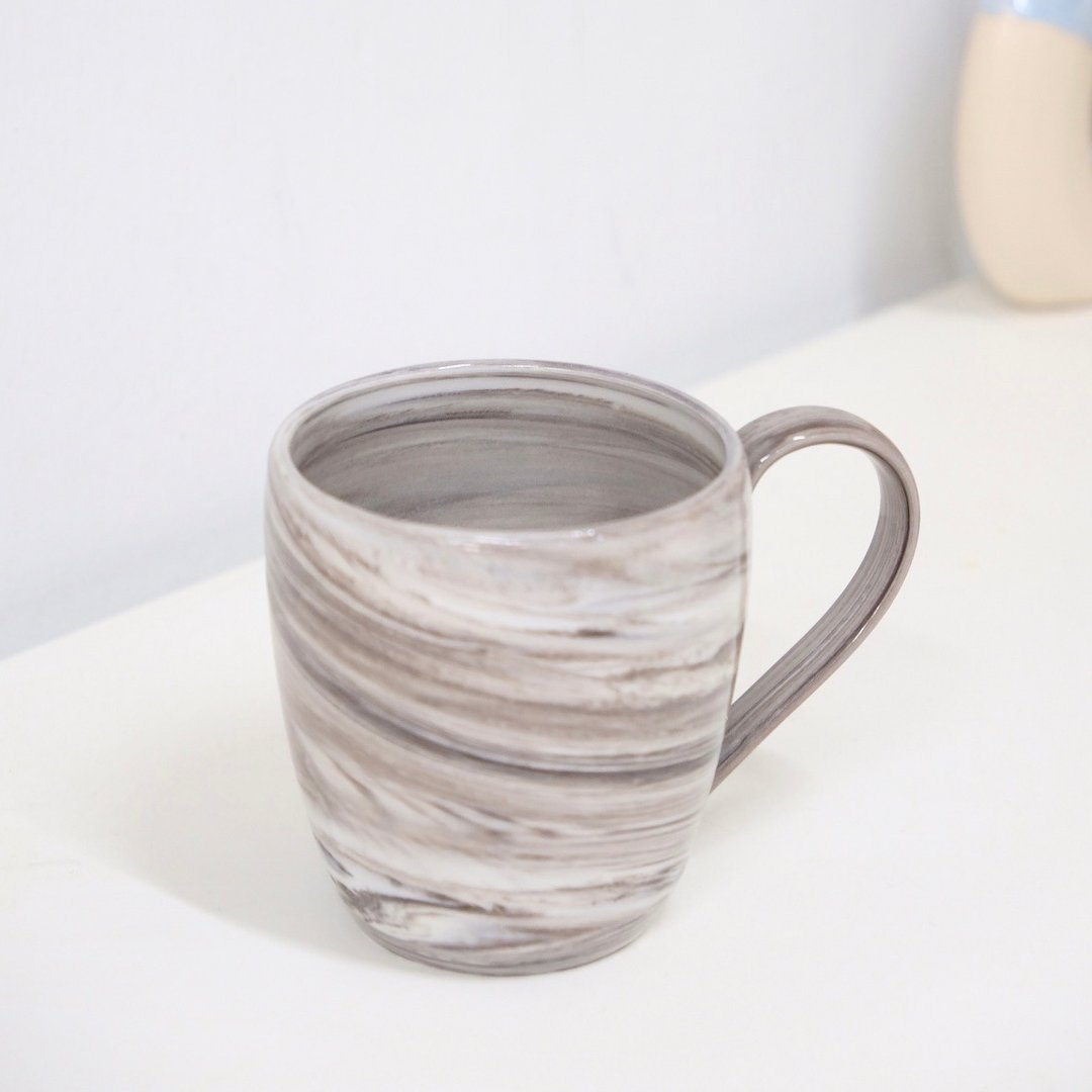 云石纹咖啡杯 - 咖啡杯/马克杯 - 瓷 黑色