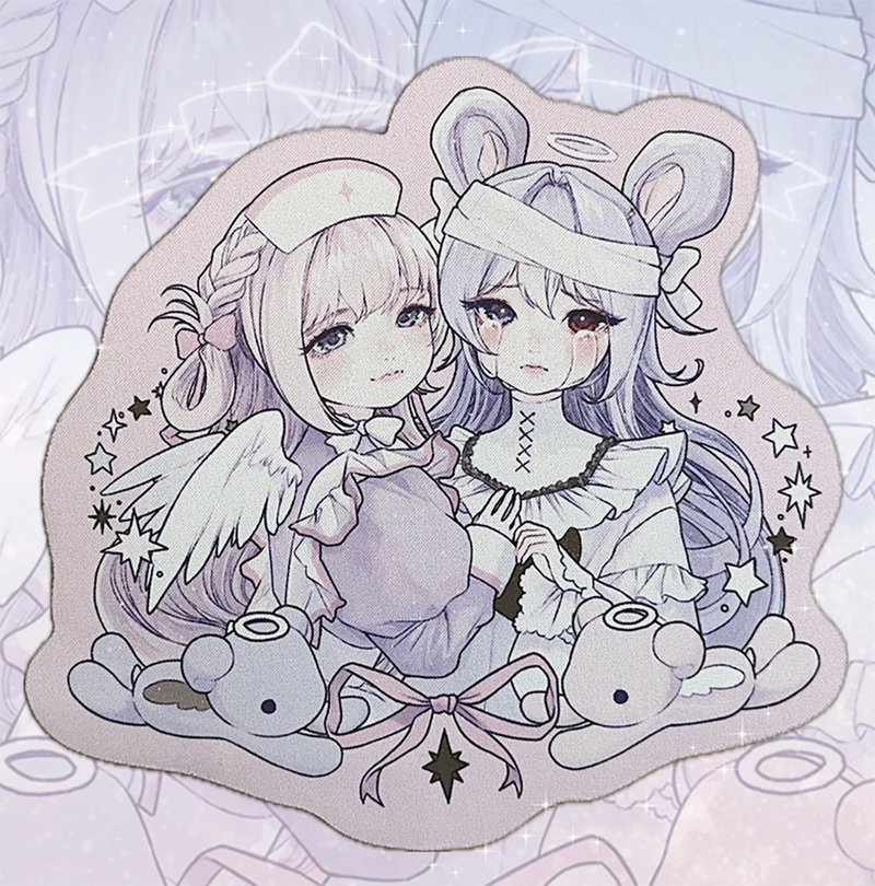 梦幻心情鼠标垫 - 鼠标垫 - 其他材质 粉红色