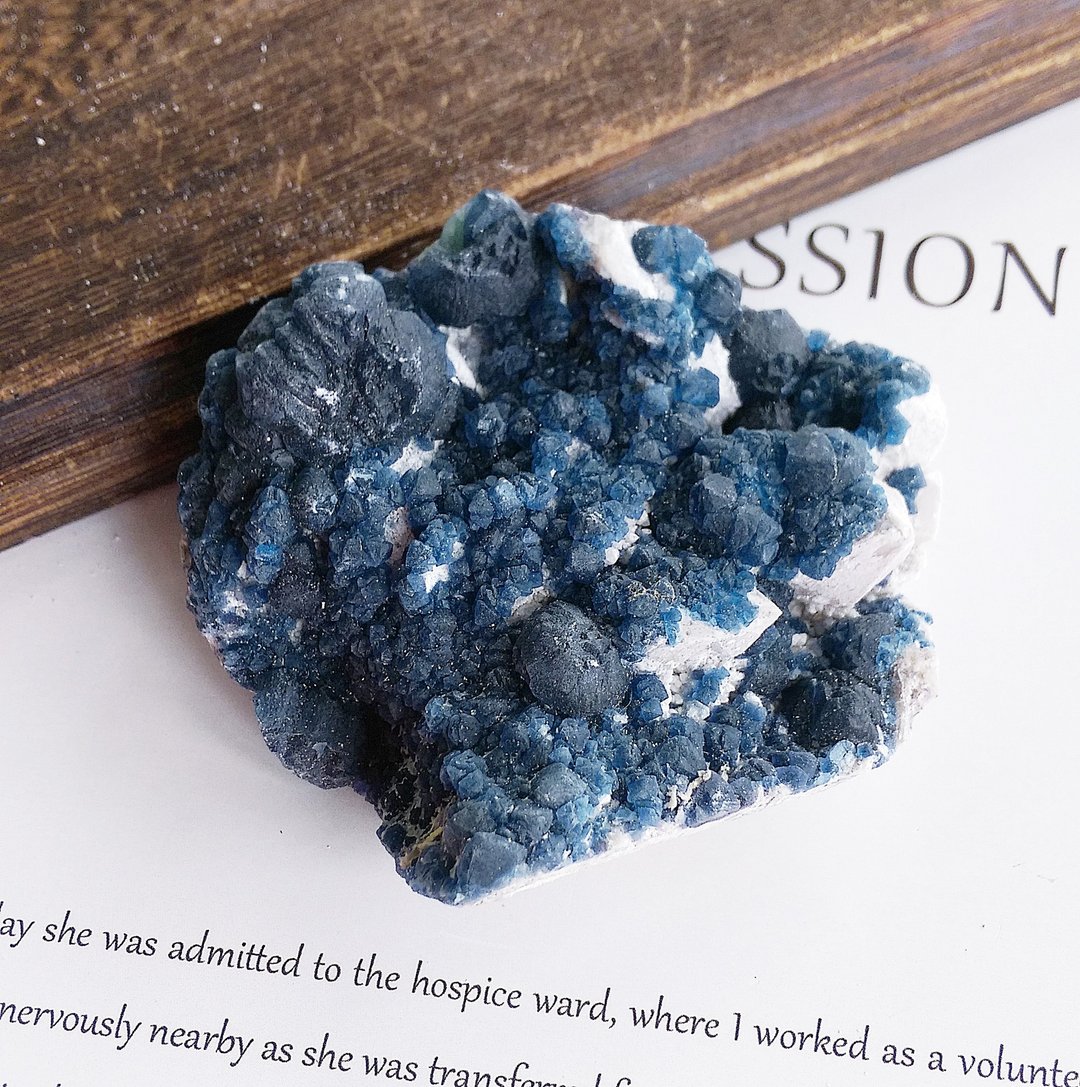 Fluorite 内蒙古产地 蓝莓萤石 天然矿石 原矿 - 摆饰 - 其他材质 