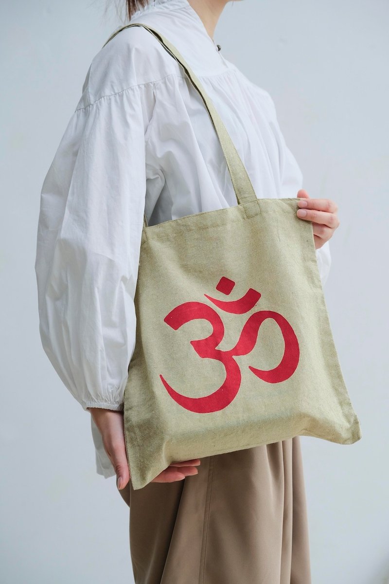 尼泊尔环保购物袋 宇宙之音 OM - 侧背包/斜挎包 - 棉．麻 多色