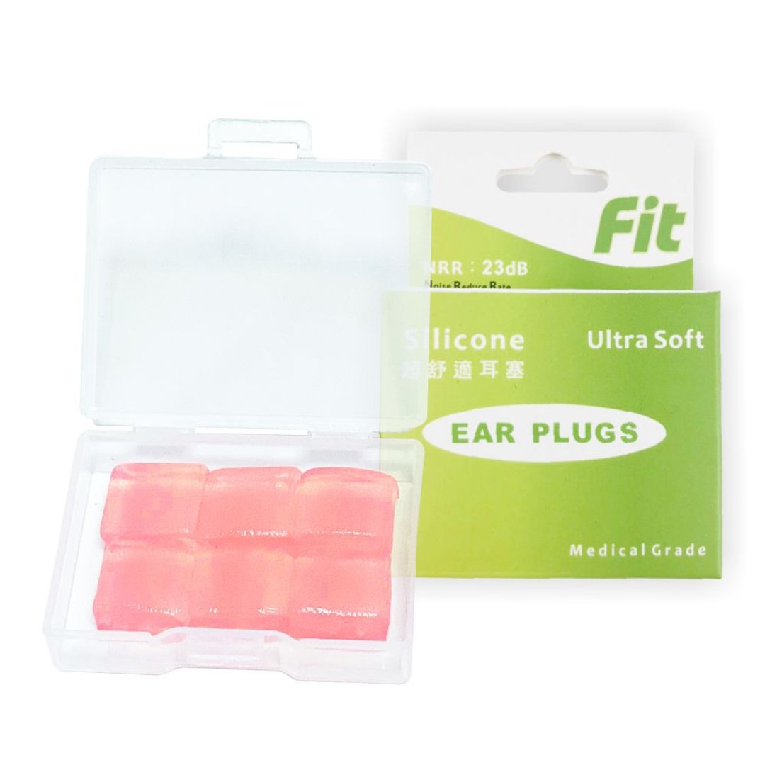 【FIT】硅胶耳塞-粉色6入 柔软可塑 隔音防噪 睡眠  -  内付收纳 - 其他 - 硅胶 绿色