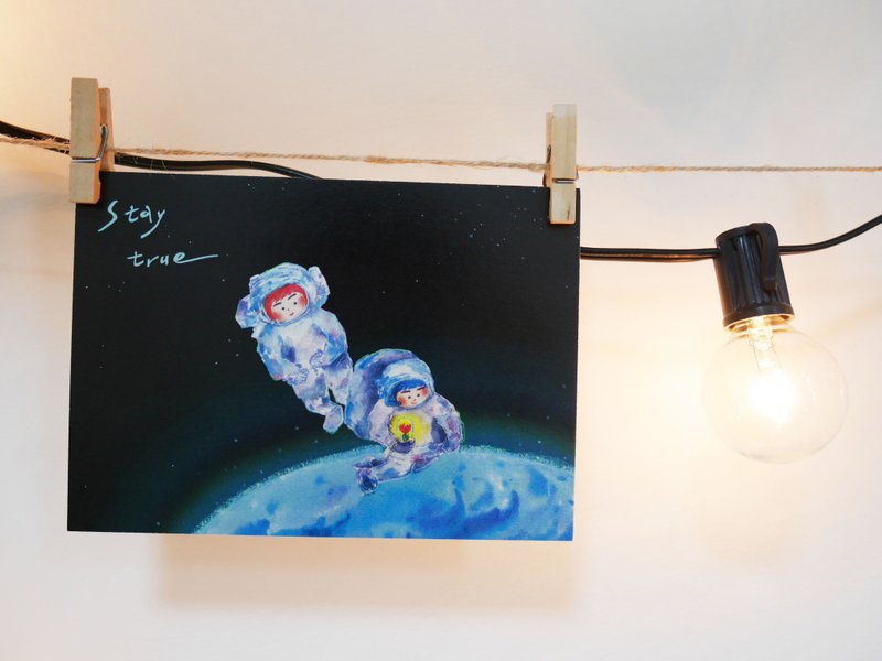 Stay true 明信片 postcard - 卡片/明信片 - 纸 黑色