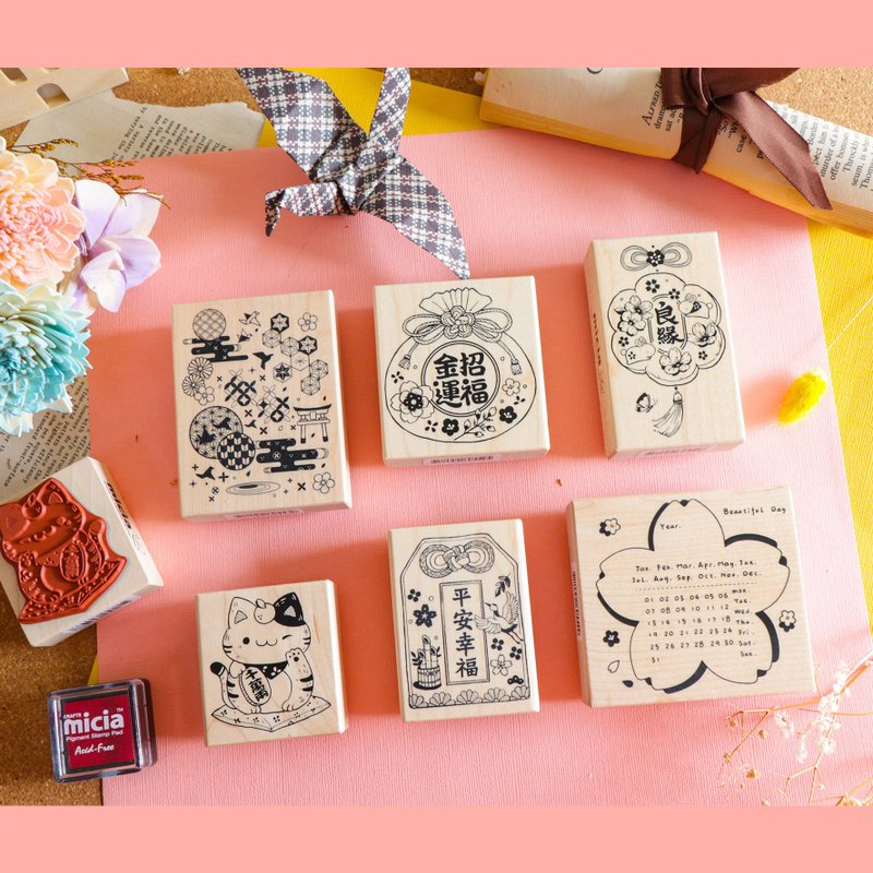 幸福御守枫木印章组 - 印章/印台 - 其他材质 