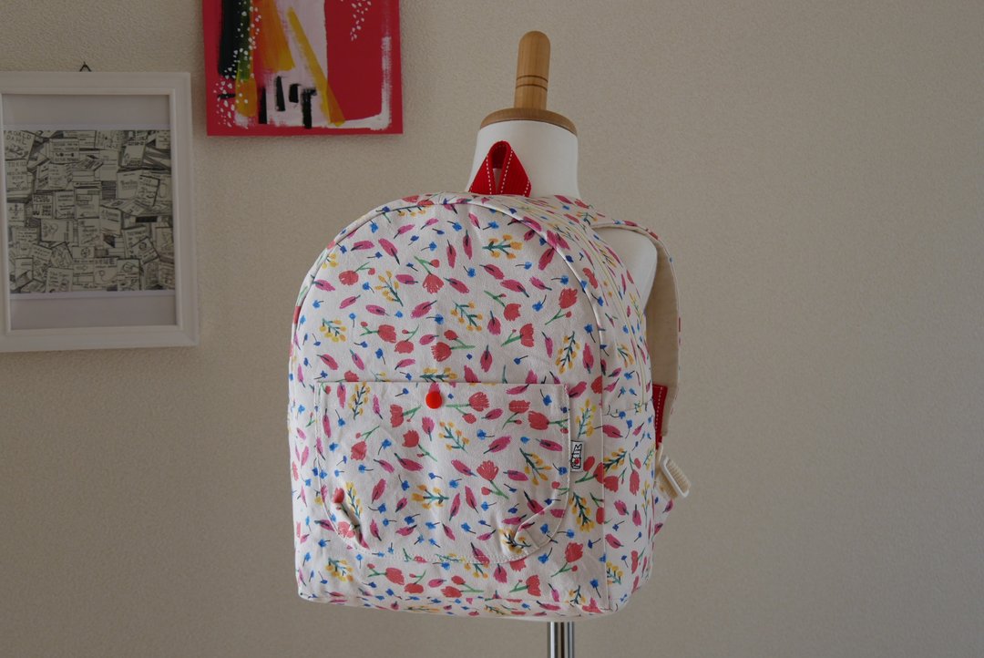 small flower rucksack - 背包/袋子 - 棉 多色