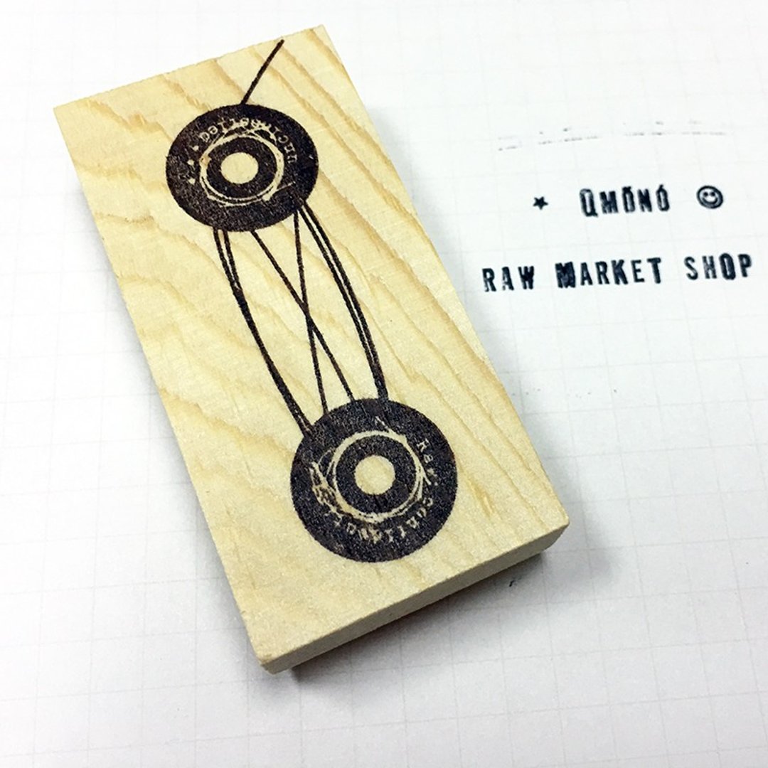 Raw Market Shop 原木印章【文件绑绳扣 No.17】 - 印章/印台 - 木头 卡其色