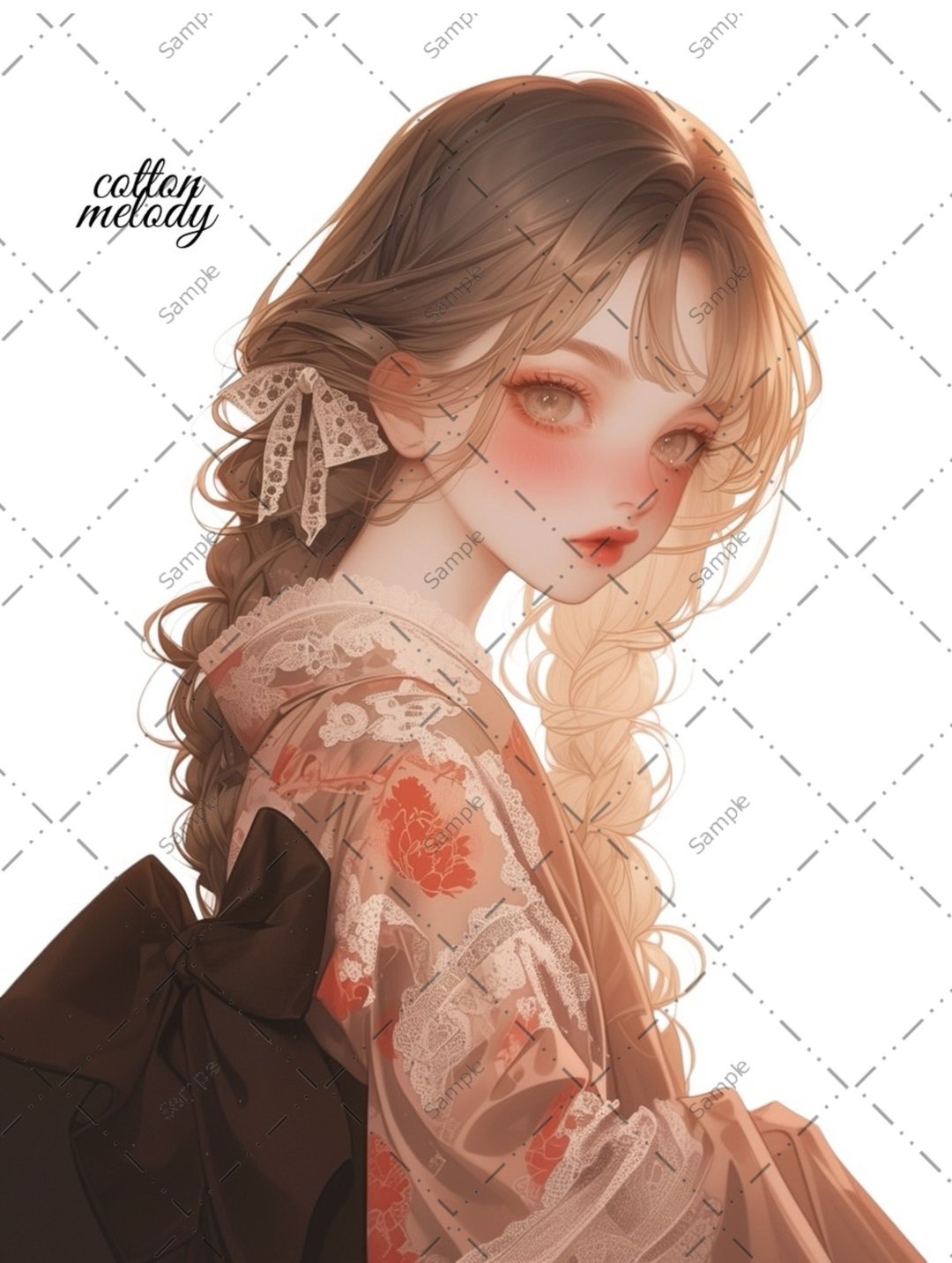 原创贴纸 no.1306 人物贴纸 原创贴纸 人物贴纸 女孩贴纸 原创人物贴纸 - 贴纸 - 纸 